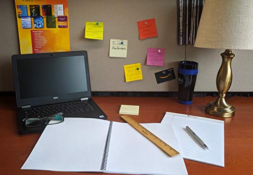 Graph Paper Notebook with 50 Double-Sided Sheets