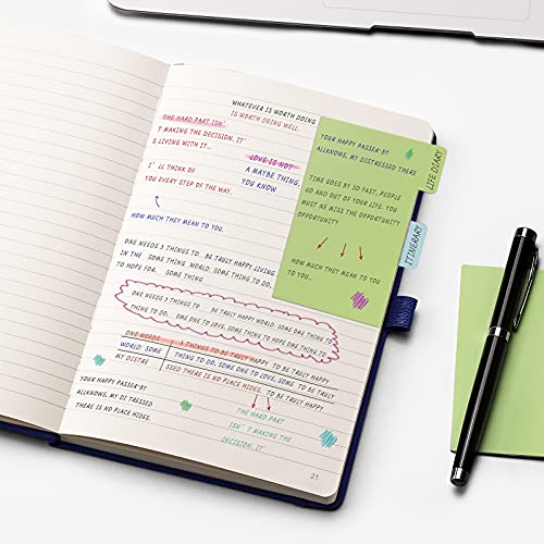 A5 Hardcover Lined Notebook with 188 Pages