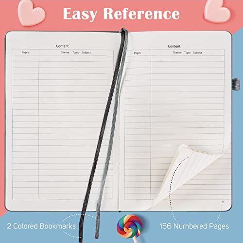 7-Pack A5 Lined Leather Journal Set