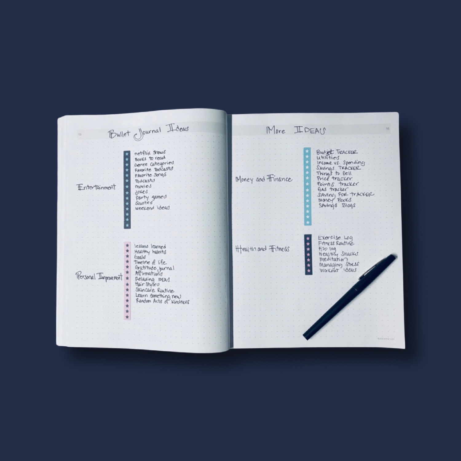 Kahootie Co® Pink Dot Grid Journal with Stickers