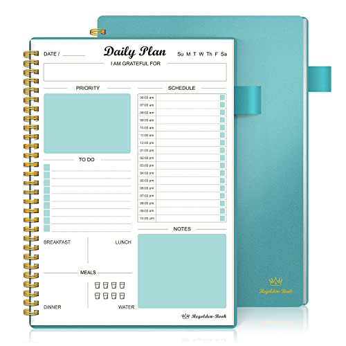 Undated Daily Planner with Hourly Schedule & To-Do List