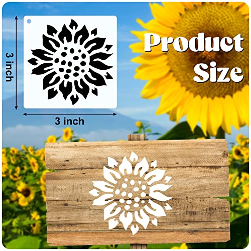 Sunflower and Bird Stencils for DIY Crafts