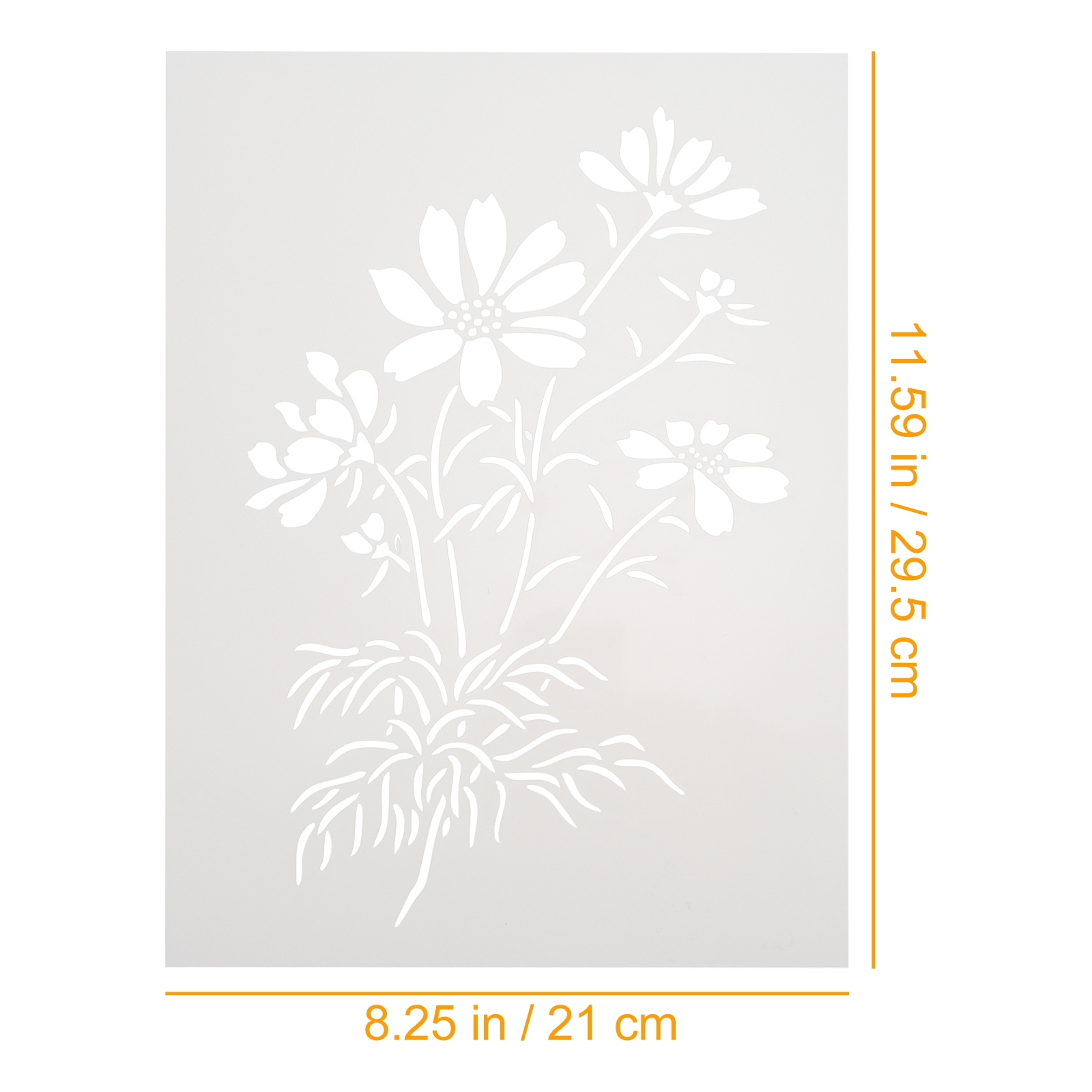 NUOLUX 5-Pack Leaf and Flower Stencils