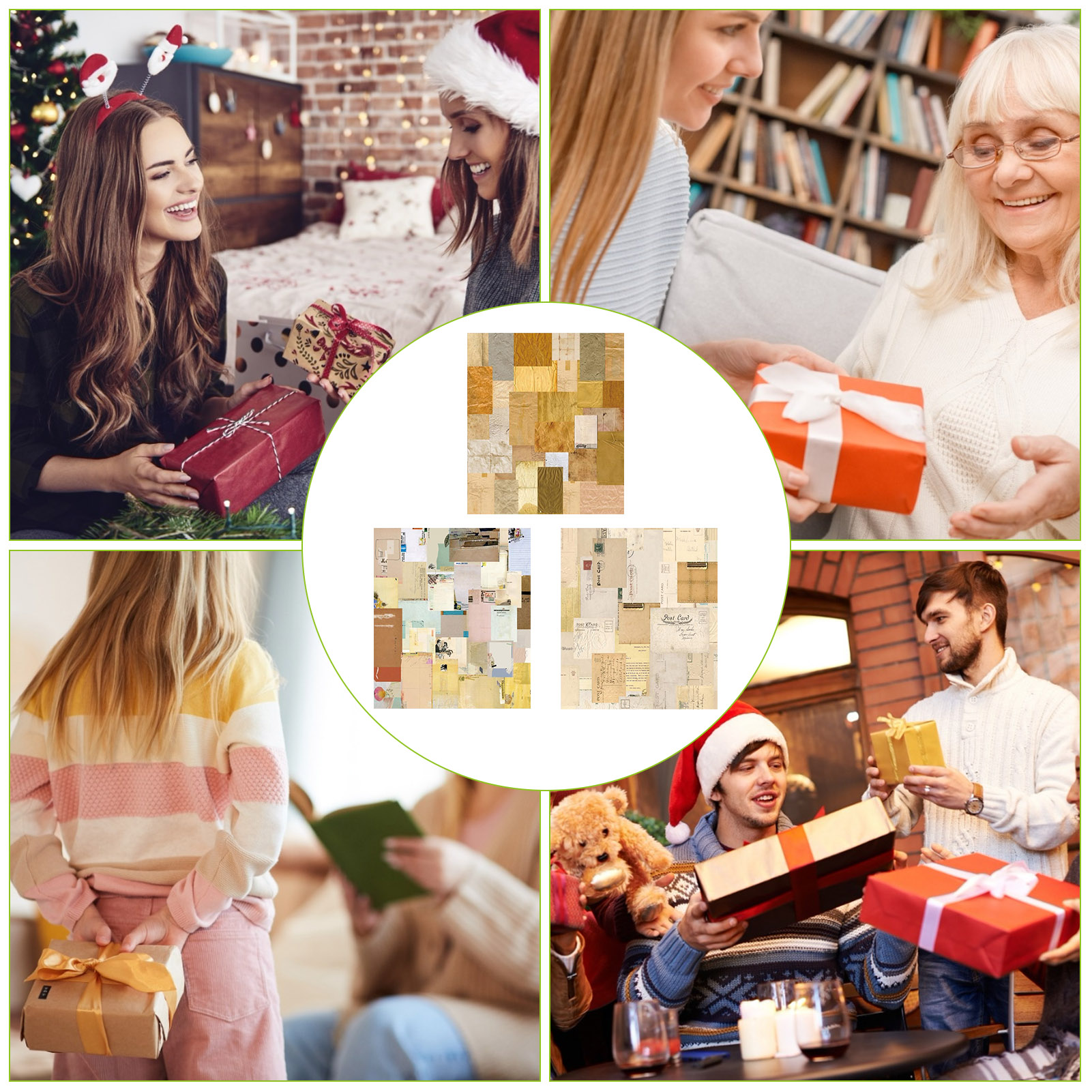 IMSHIE Vintage Journaling Paper for Scrapbooking