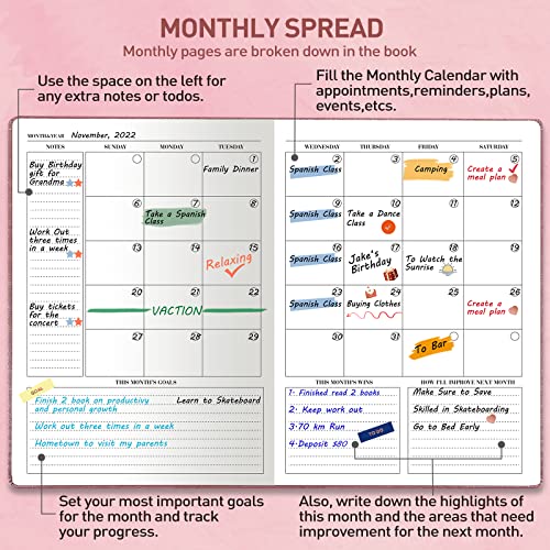 2023-2024 Hourly Appointment Planner - Large Vertical Layout
