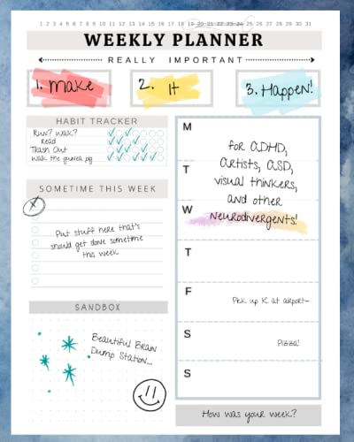 ADHD Weekly Planner for Neurodivergents (Divergent Planners)