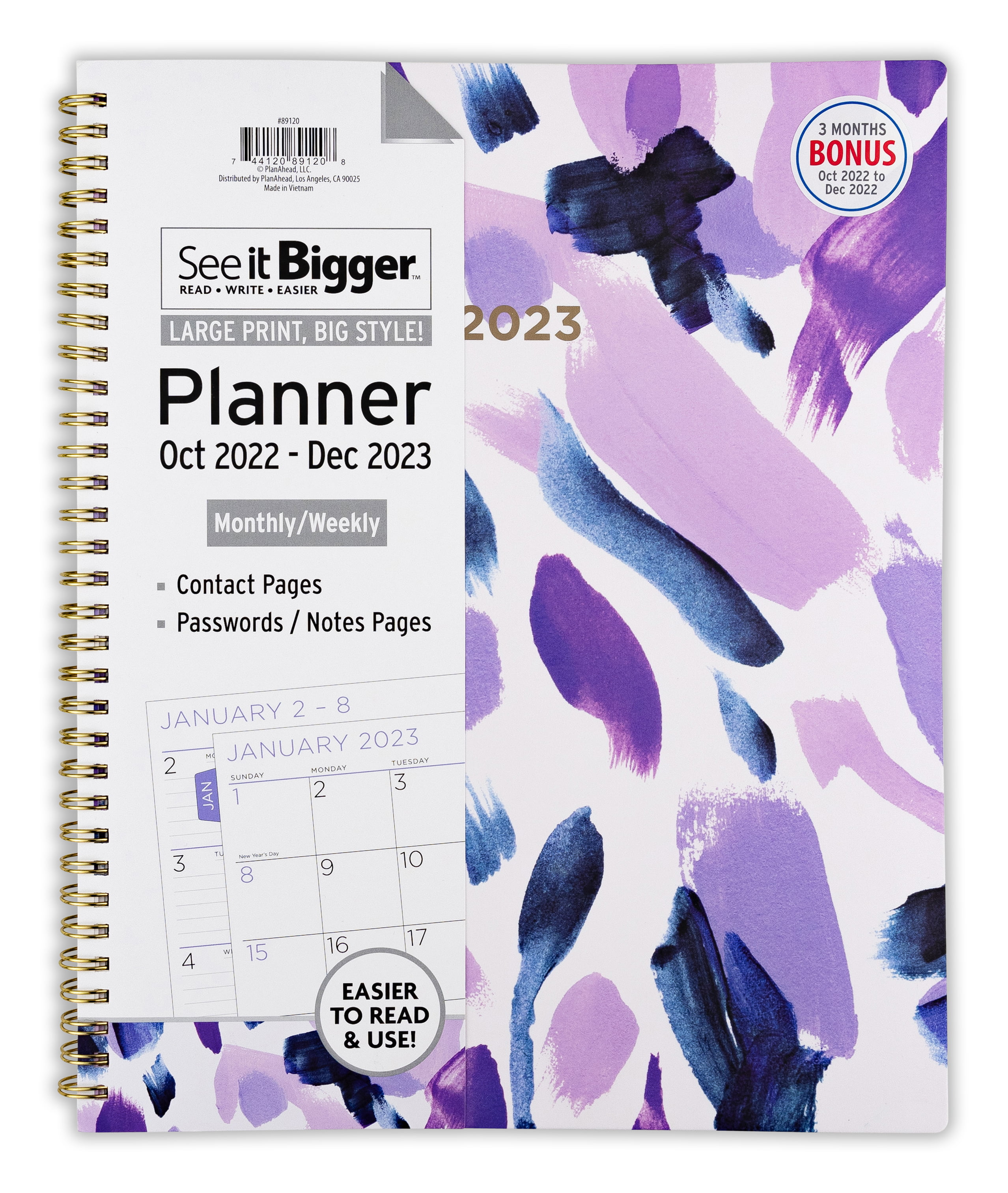 2022-2023 Purple Planner, 11" x 9.75