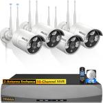 OOSSXX 8-Channel 1080P Wireless Security Camera System