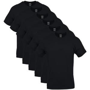 Gildan Men's Black Crew T-Shirt Multipack, Small