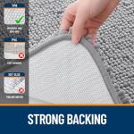 OLANLY Soft Chenille Bath Rugs, Machine Washable