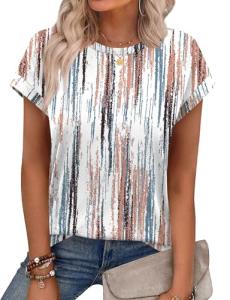 Alaroo Women's Trendy Summer Short Sleeve Tops