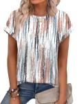 Alaroo Women's Trendy Summer Short Sleeve Tops