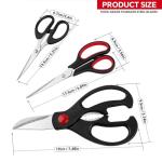 QtoiKce Kitchen Shears Set - 3 Pack Scissors