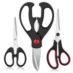 QtoiKce Kitchen Shears Set - 3 Pack Scissors
