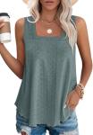 WEESO Women's Loose Fit Square Neck Tank Top