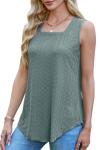 WEESO Women's Loose Fit Square Neck Tank Top