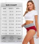 CULAYII Women's High Waisted Cotton Briefs