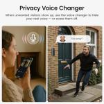 AOSU 2K Wireless Video Doorbell with Alexa Integration