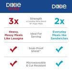Dixie Medium Paper Plates, 90 Count, Microwave-Safe