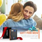 Slim Leather Wallet with Money Clip - RFID Safe