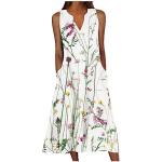 Floral Print Summer Midi Dresses for Women