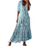 Boho Graphic Print Women's Summer Maxi Dress