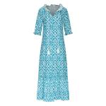 Boho Graphic Print Women's Summer Maxi Dress