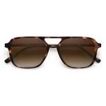 Trendy Tortoise Frame Retro Aviator Sunglasses
