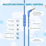 Kids Wired Headphones with Volume Limit, Blue