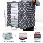 WISELIFE 3-Pack Large Storage Bags for Bedding