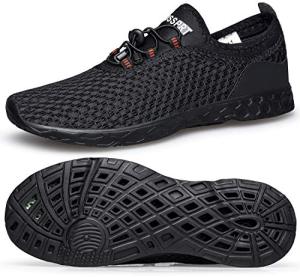 Quick Dry Men's Aqua Sports Shoes - All Black