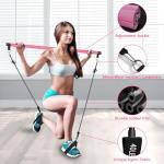 Pilates Bar Kit with Resistance Bands - Pink