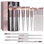 18-Piece Makeup Brush Set with Black Case