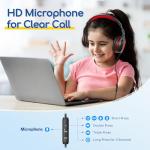EarFun Kids Wired Headphones with Microphone