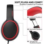 RORSOU R10 Kids Over-Ear Headphones with Mic