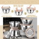 26-Piece Stainless Steel Mixing Bowls Set