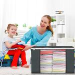 6 Pack 90L Foldable Storage Bags with Handles