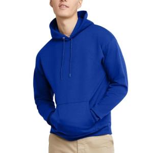 Hanes EcoSmart Men's Hooded Sweatshirt, Deep Royal
