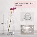 8-Pack Mini Clear Glass Bottles with Funnels