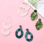 Trendy 16 Pairs Acrylic Rattan Statement Earrings