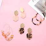 Trendy 16 Pairs Acrylic Rattan Statement Earrings