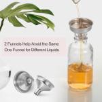 8-Pack Mini Clear Glass Bottles with Funnels