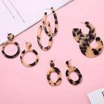 Trendy 16 Pairs Acrylic Rattan Statement Earrings