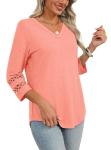 Lace Sleeve V Neck Women’s Spring Tops
