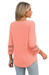 Lace Sleeve V Neck Women’s Spring Tops