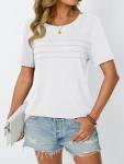 Trendy Women's Summer Short Sleeve Tunic Tops