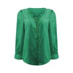 Women’s V-Neck Lace Long Sleeve Blouses