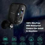 2K Wireless Outdoor Security Camera with Night Vision