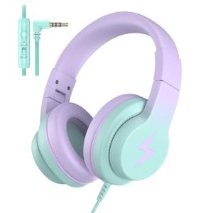 Candy Bila Kids Headphones with Microphone, Foldable