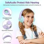 Candy Bila Kids Headphones with Microphone, Foldable